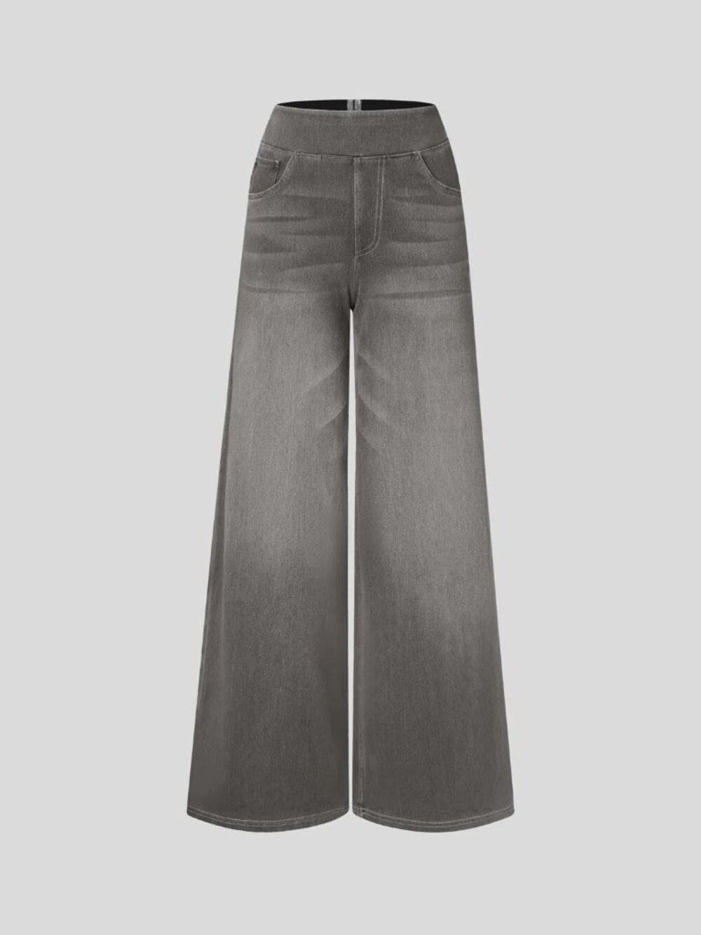 Halara Flex™ High Waisted Baggy Wide Leg Washed Casual Jeans NWT, Size M-Regular